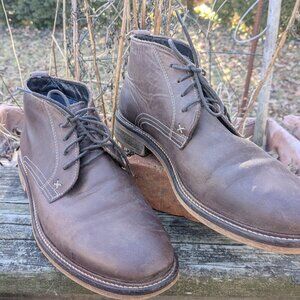 Brown, Leather, Men's Wolverine Uppers. Made in Portugal Size 8 - U.S.A.